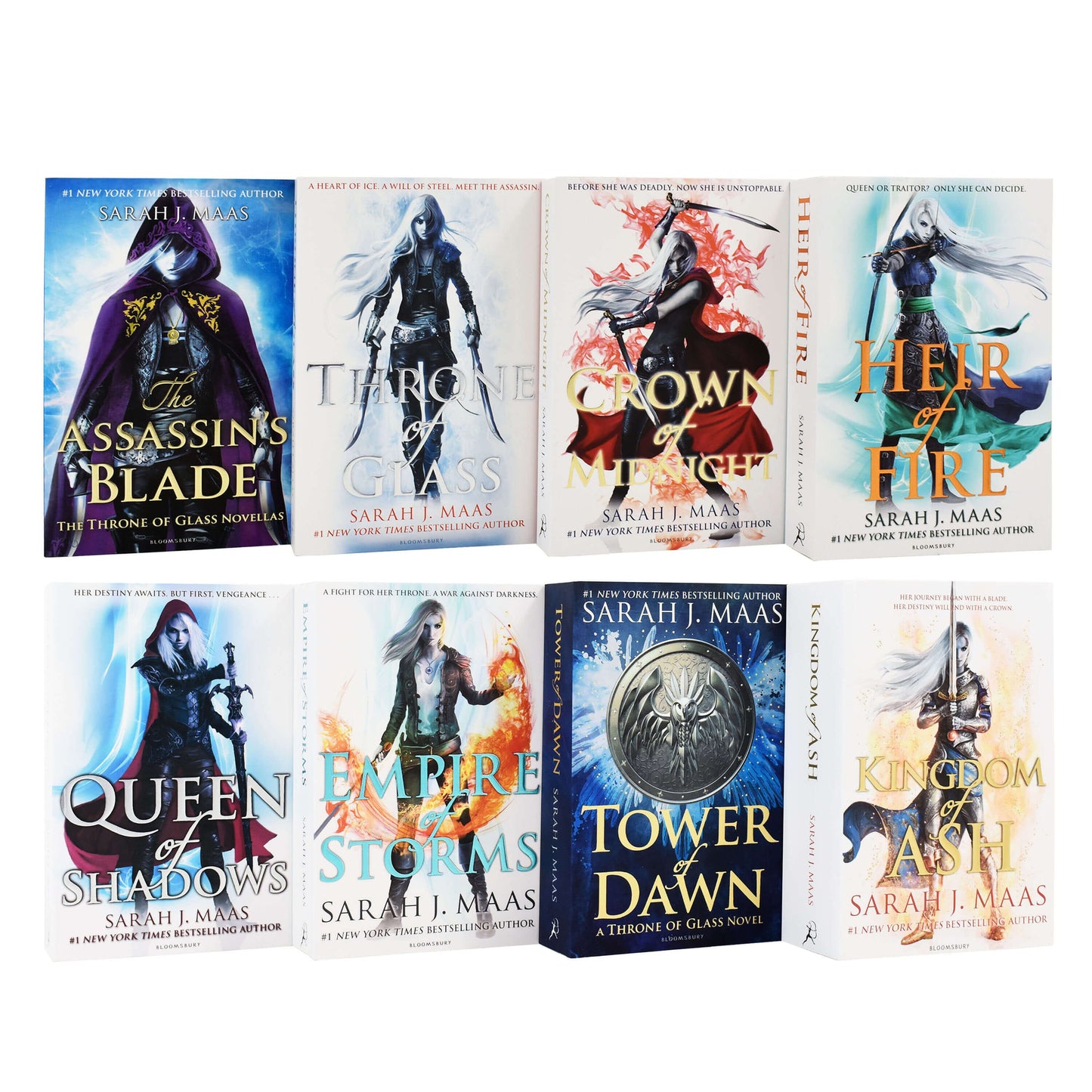Throne of Glass by Sarah J. Maas 8 Books Set - Age 12+ - Paperback