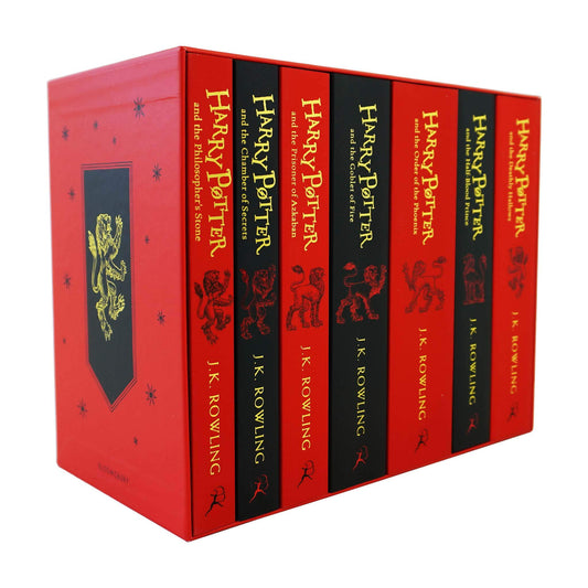 Harry Potter: Hogwarts House Editions - Gryffindor 7 Books Box Set by J.K. Rowling - Ages 9+ - Paperback
