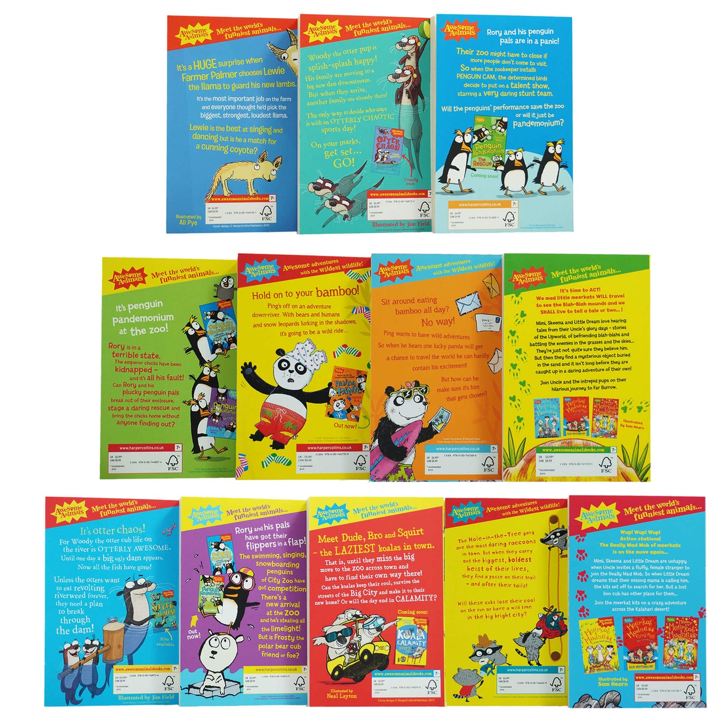 Awesome Animals Series 12 Books Collection Set - Ages 6-12 - Paperback