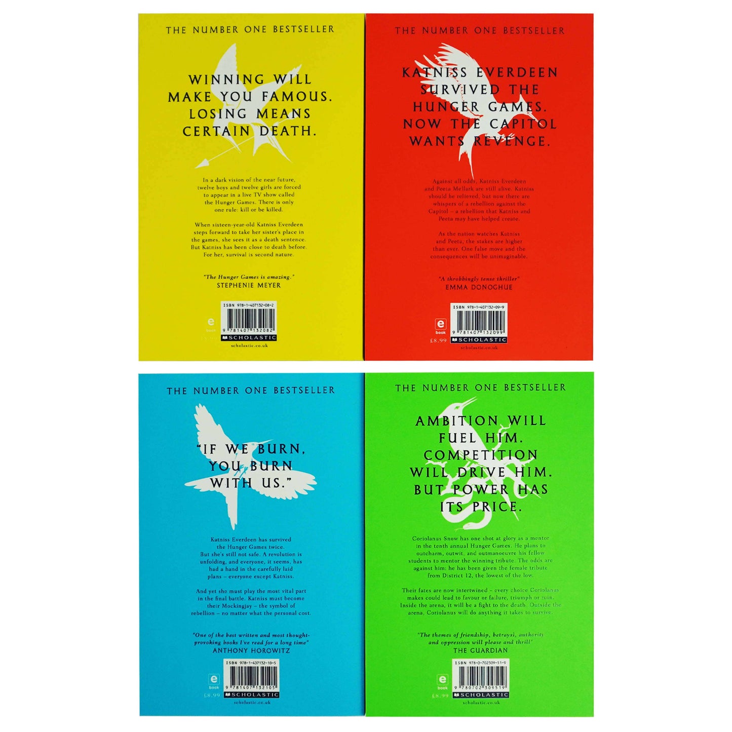 The Hunger Games Series by Suzanne Collins 4 Books Collection Box Set -Ages 12-18 - Paperback