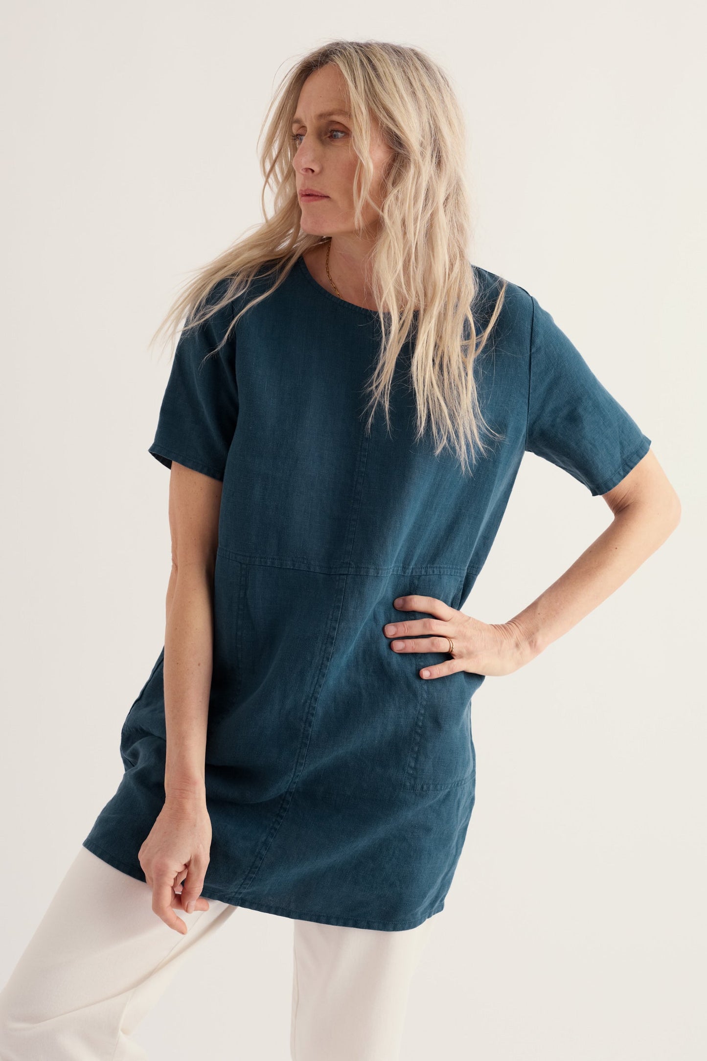 Soft Shading Linen Tunic