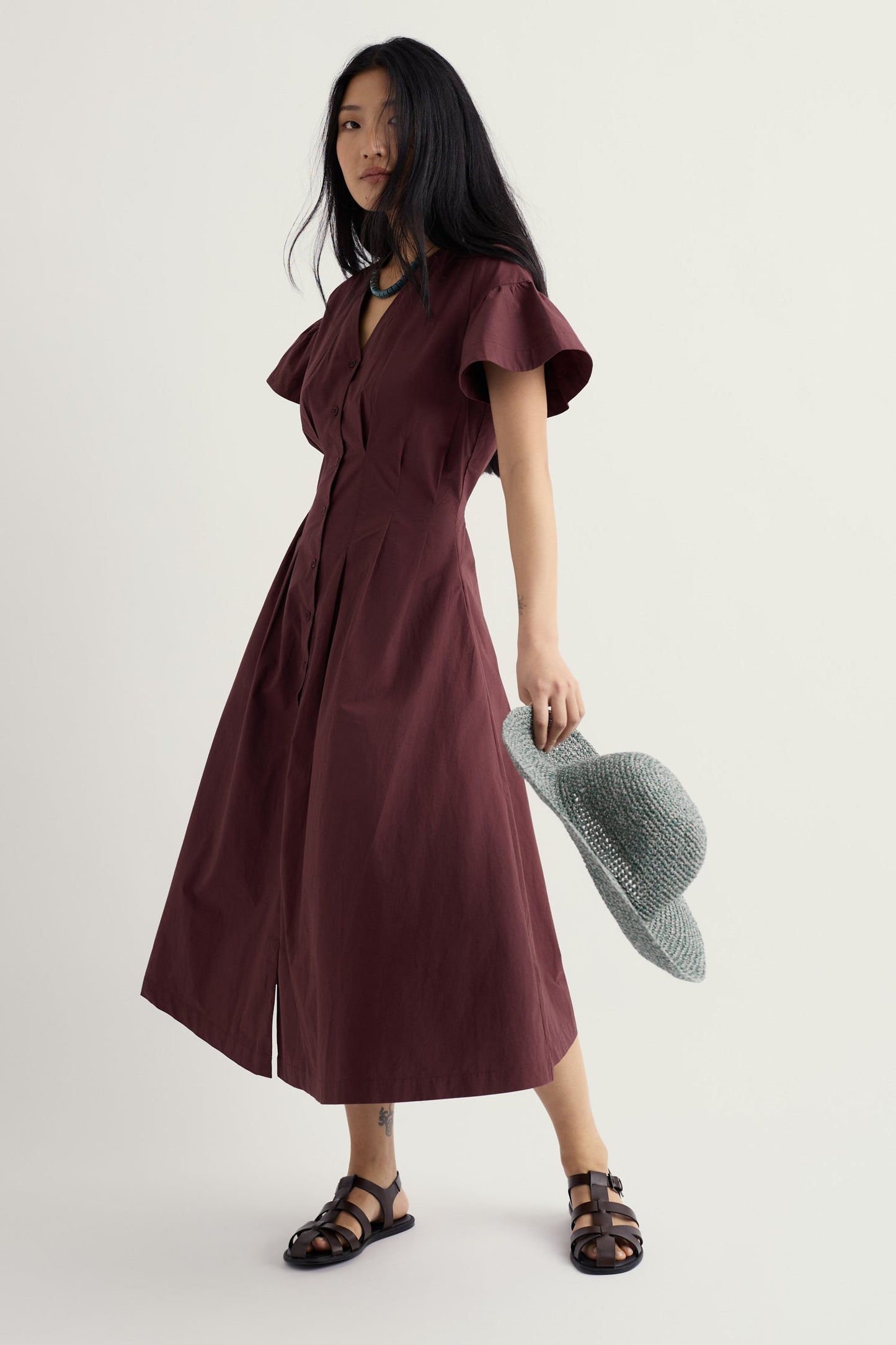 Kerthen Woods Poplin Midi Dress