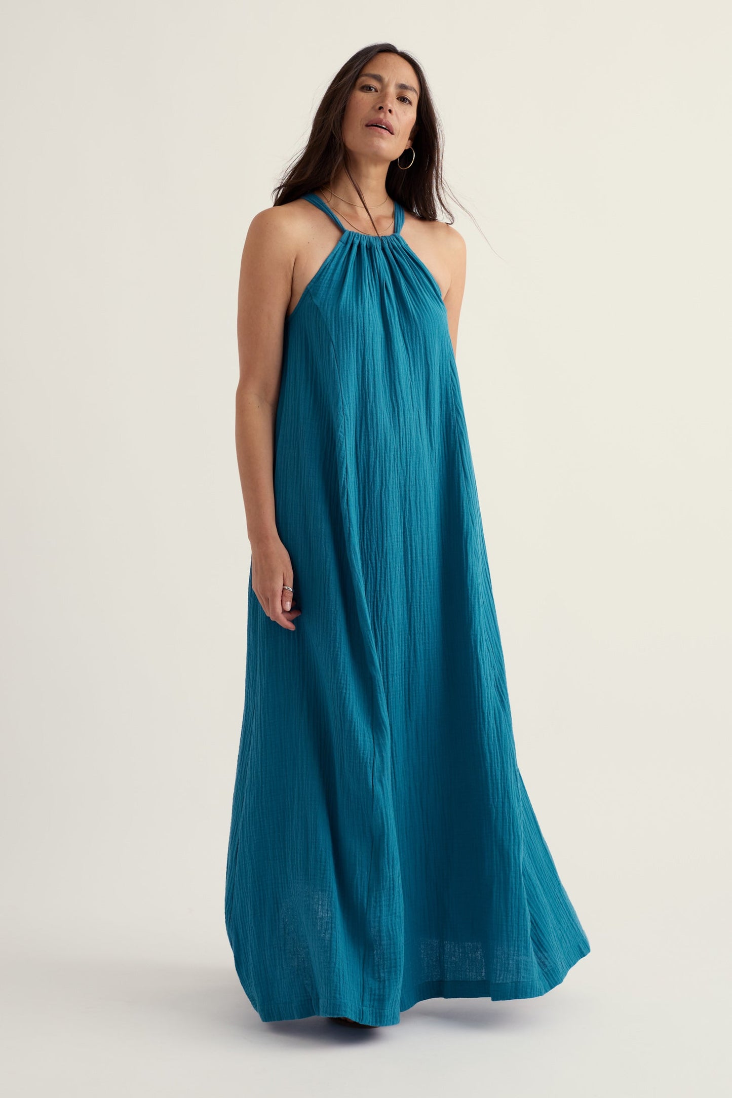 Belowda Dress in GOTS Organic Cotton Double Gauze