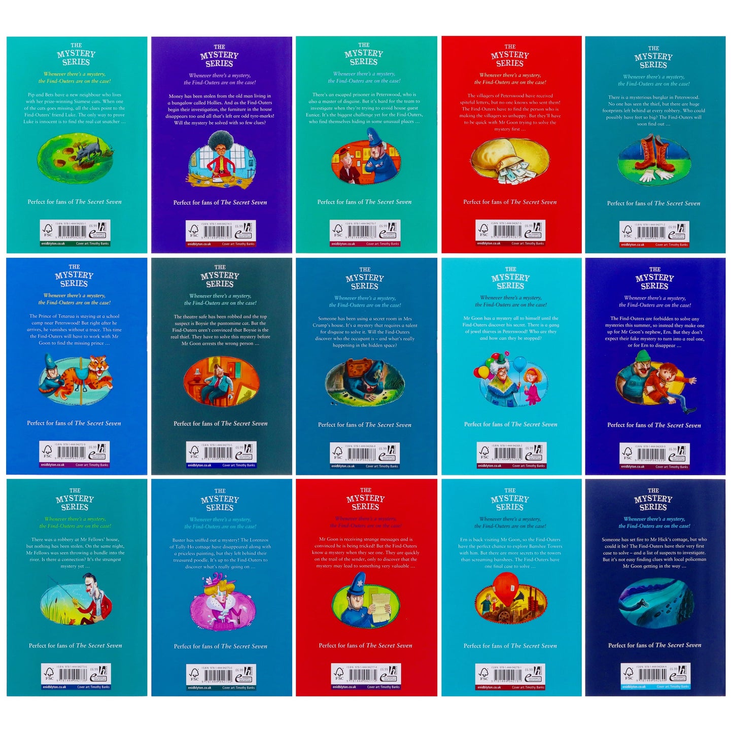 The Mystery Series Find-Outers Complete 15 Books Collection Box Set by Enid Blyton ¨C Ages 9-14 ¨C Paperback
