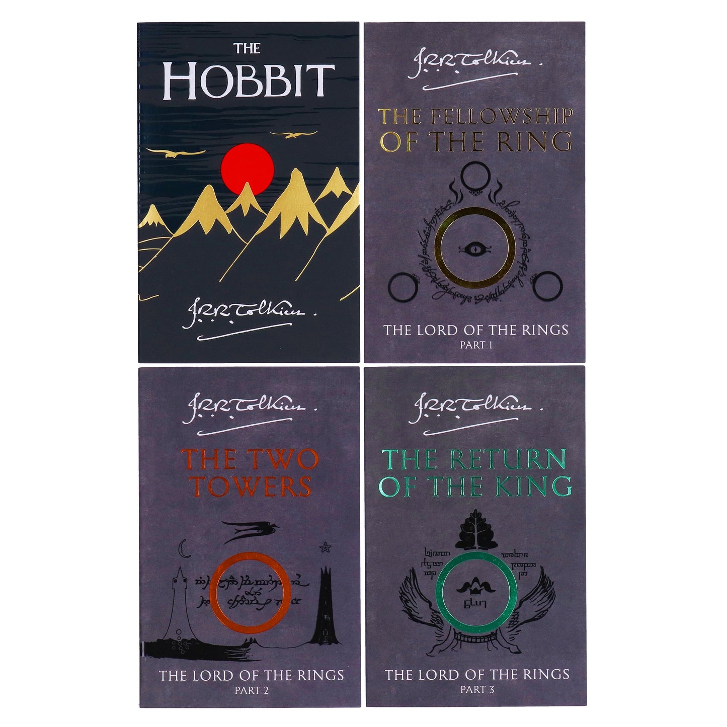 The Hobbit and The Lord of the Rings 4 Books Box Set by J.R.R Tolkien - Age 14-16 - Paperback