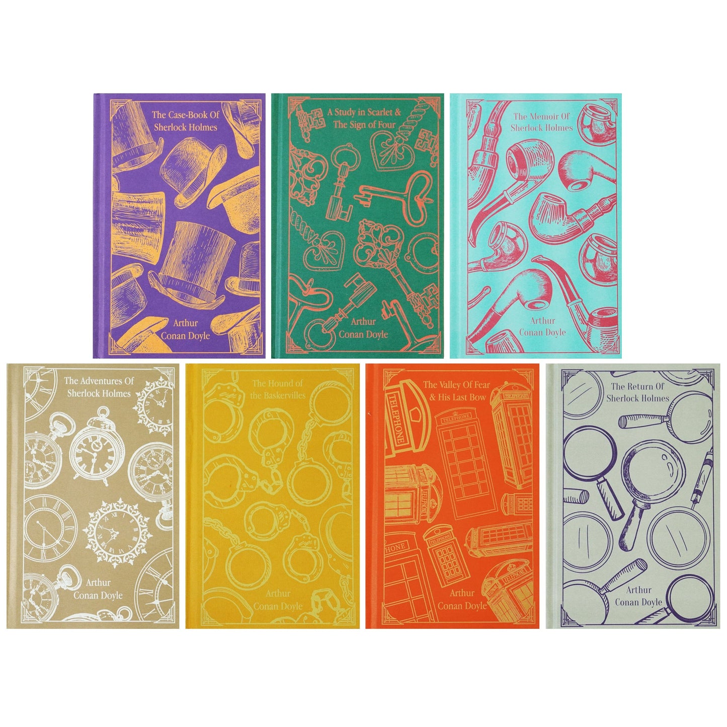 The Sherlock Holmes By Arthur Conan Doyle: 7 Books Collection Box Set  - Fiction - Hardback